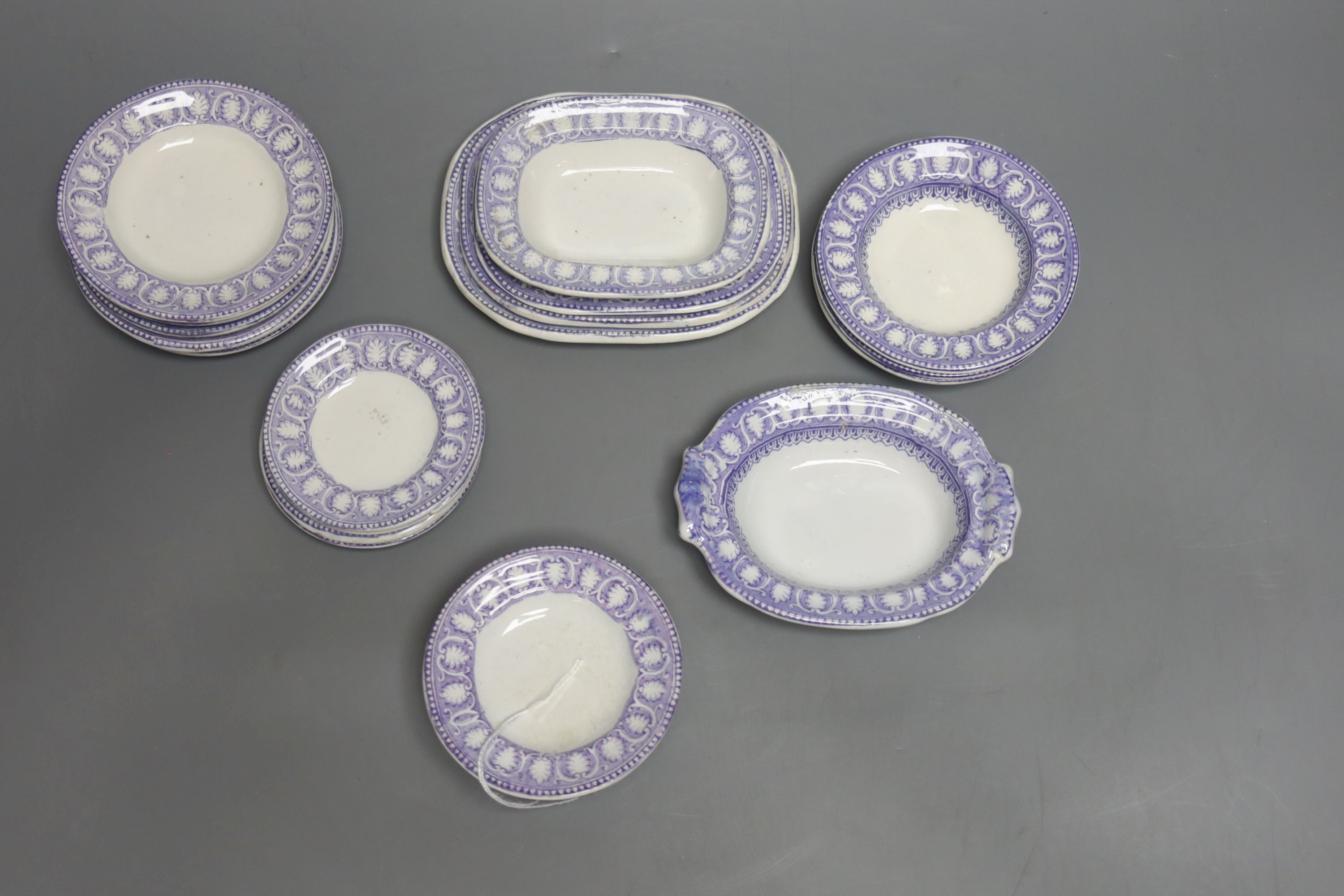 A Davenport child's toy dinner service, c.1865-72